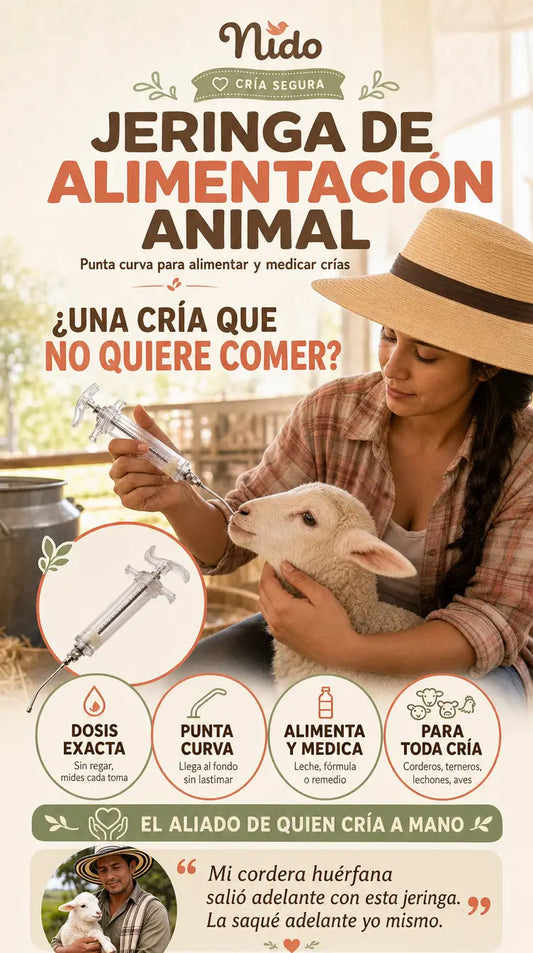 Jeringa de Alimentación Animal